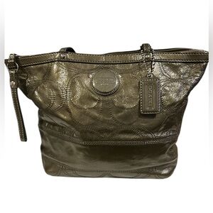 Coach Olive Green Tote Bag
